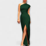 Rochie de damă de seară cu decolteu cu guler lungă