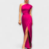 Rochie de damă de seară cu decolteu cu guler lungă