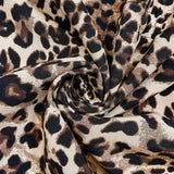 Jachetă de damă cu buzunare cu glugă cu imprimeu leopard
