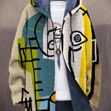 Cardigan de damă oversize cu model uni casual călduros