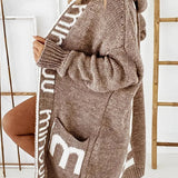 Cardigan de damă gri lung mini confortabil călduros elegant moale