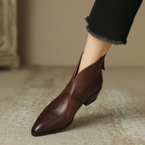 Botine de damă negru mini cu toc cu șireturi elegante impermeabile