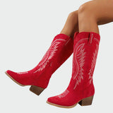 Botine de damă alb cu toc uni chic elegante
