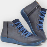 Botine de damă maro cu talpă modern elegante lungi relaxate