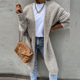 Cardigan de damă lung relaxat casual chic clasic confortabil elegant moale