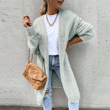 Cardigan de damă lung relaxat casual chic clasic confortabil elegant moale