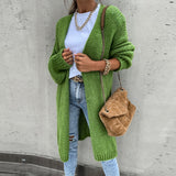 Cardigan de damă lung relaxat casual chic clasic confortabil elegant moale
