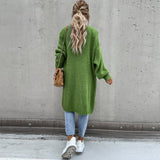 Cardigan de damă lung relaxat casual chic clasic confortabil elegant moale