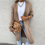 Cardigan de damă lung relaxat casual chic clasic confortabil elegant moale