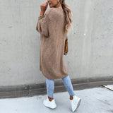 Cardigan de damă lung relaxat casual chic clasic confortabil elegant moale