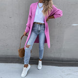 Cardigan de damă lung relaxat casual chic clasic confortabil elegant moale