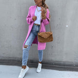 Cardigan de damă lung relaxat casual chic clasic confortabil elegant moale