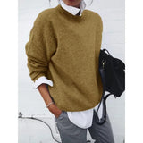 Pulover de damă gri de iarnă lung casual călduros elegant moale modern