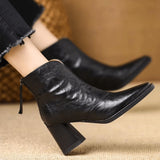 Botine de damă mini cu toc moale elegante lungi