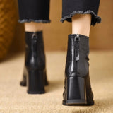 Botine de damă mini cu toc moale elegante lungi