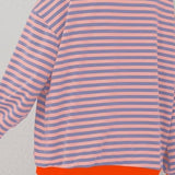 Pulover de damă relaxat colorat cu dungi confortabil călduros moale modern