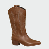 Botine de damă negru cu toc cu broderie uni clasic confortabile