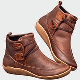 Botine de damă maro cu talpă antiderapantă elastic moale modern elegante impermeabile