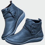 Botine de damă maro cu talpă antiderapantă elastic moale modern elegante impermeabile
