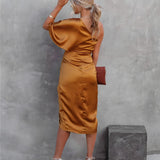 Rochie de damă midi lungă