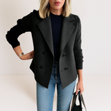 Sacou de damă cu buzunare casual confortabil elegant