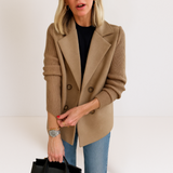Sacou de damă cu buzunare casual confortabil elegant