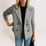 Sacou de damă cu buzunare casual confortabil elegant