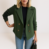 Sacou de damă cu buzunare casual confortabil elegant