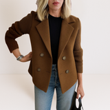 Sacou de damă cu buzunare casual confortabil elegant