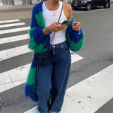 Cardigan de damă lung oversize chic confortabil călduros elegant moale