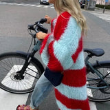 Cardigan de damă lung oversize chic confortabil călduros elegant moale