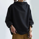 Pulover de damă negru mini cu guler înalt chic confortabil călduros elegant modern