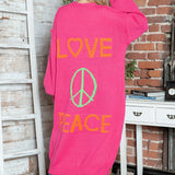 Cardigan de damă lung midi oversize relaxat moale