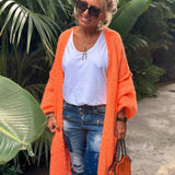Cardigan de damă lung midi oversize relaxat moale