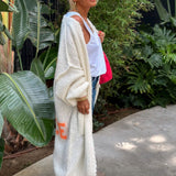 Cardigan de damă lung midi oversize relaxat moale