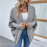 Cardigan de damă tricotat lejer casual chic călduros elegant moale
