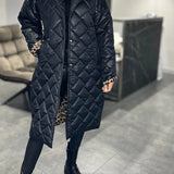 Palton de damă cu buzunare cu căptușeală cu imprimeu leopard clasic călduros