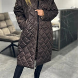 Palton de damă cu buzunare cu căptușeală cu imprimeu leopard clasic călduros