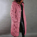 Palton de damă alb lung oversize relaxat cu buzunare confortabil călduros elegant moale