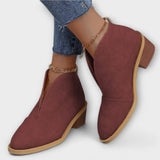 Botine de damă maro maxi modern confortabile elegante lungi