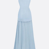 Rochie de damă cu decolteu cu mâneci lungă