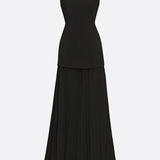 Rochie de damă cu decolteu cu mâneci lungă