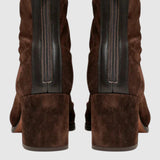 Botine de damă maro din piele ecologică clasic moale elegante impermeabile
