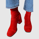 Botine de damă maro din piele ecologică clasic moale elegante impermeabile