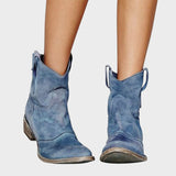 Botine de damă maro cu talpă antiderapantă cu toc vintage casual clasic moale elegante