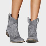 Botine de damă maro cu talpă antiderapantă cu toc vintage casual clasic moale elegante