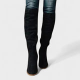 Botine de damă bej cu fermoar cu toc chic moale elegante relaxate