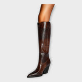 Botine de damă mini cu toc cu model confortabile elegante