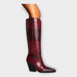 Botine de damă mini cu toc cu model confortabile elegante
