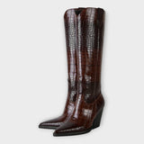 Botine de damă mini cu toc cu model confortabile elegante